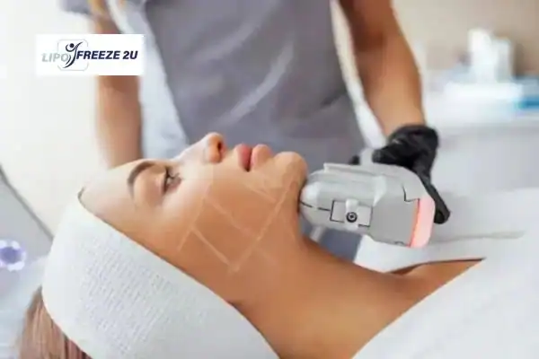 image of HIFU Edmonton treatment in progress.