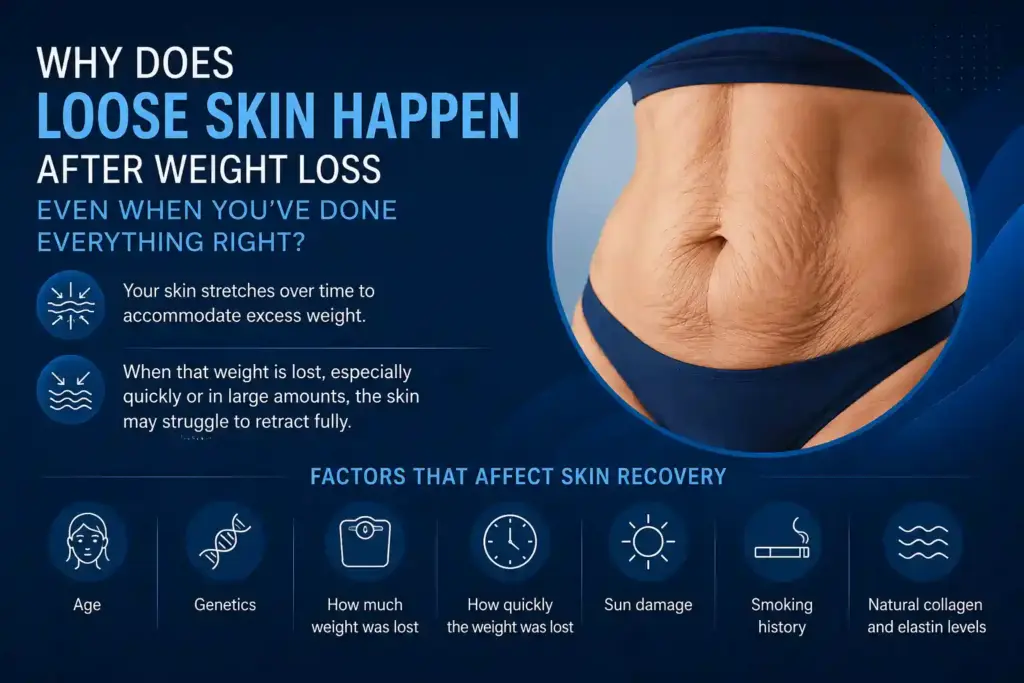 Why Does Loose Skin Happen After Weight Loss Even When You’ve Done Everything Right Edmonton?